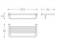 ESTANTE TOALLERO ARCHITECT DUAL COSMIC